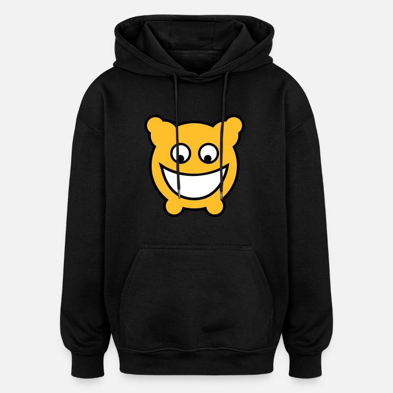 Gloomy ist glücklich! - Oversized Unisex Hoodie - Schwarz
