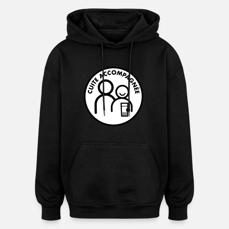 Cotta accompanied (2c) - Oversized Unisex Hoodie - black