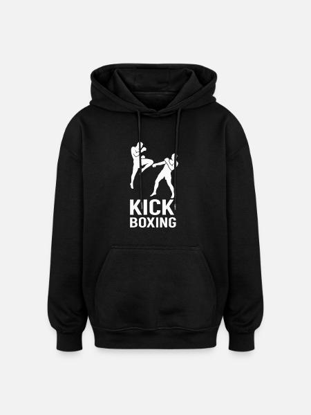 Kickboxing Fighters - Oversized Unisex Hoodie - black