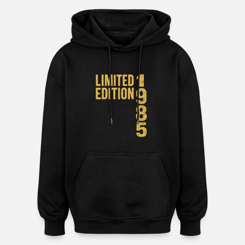 Edition Limitée Culte Année 1985 - Sweat à capuche oversize unisexe - noir