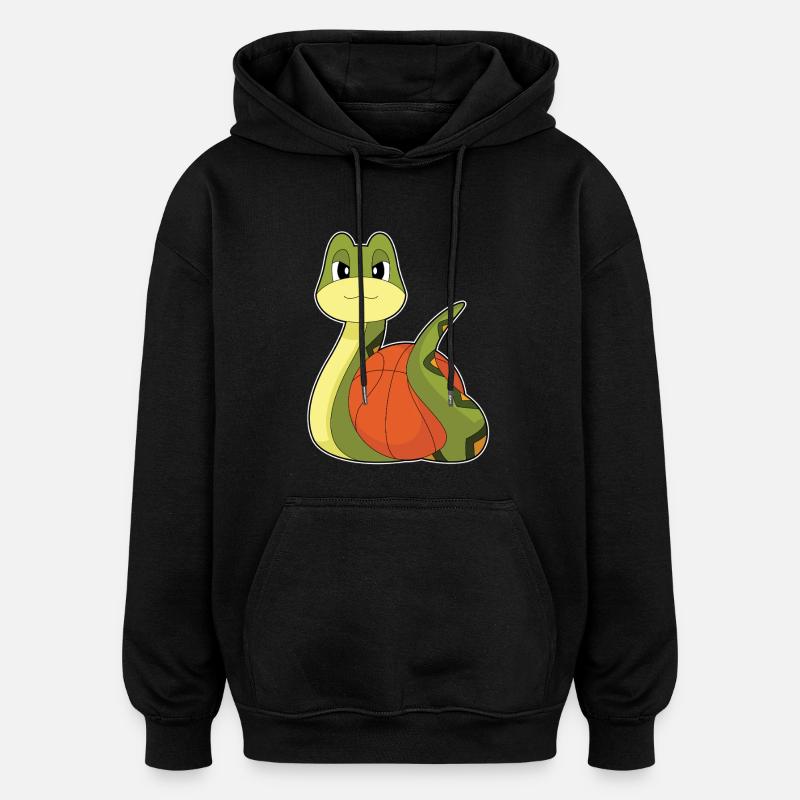 Serpent Basketteur Basketteur - Sweat à capuche oversize unisexe - noir