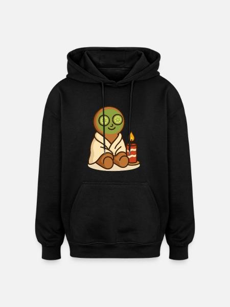 Lebkuchen Spa Wellness Xmas Design - Oversized Unisex Hoodie - Schwarz