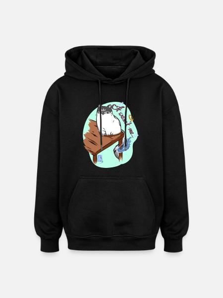 It wasn't me - Oversized Unisex Hoodie - Schwarz