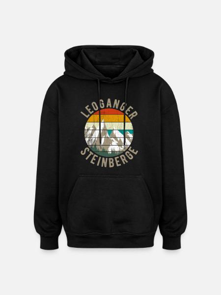 Leoganger Steinberge Leogang Holidays Austria - Oversized Unisex Hoodie - black