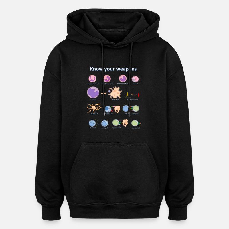 Immune system - Oversized Unisex Hoodie - Schwarz