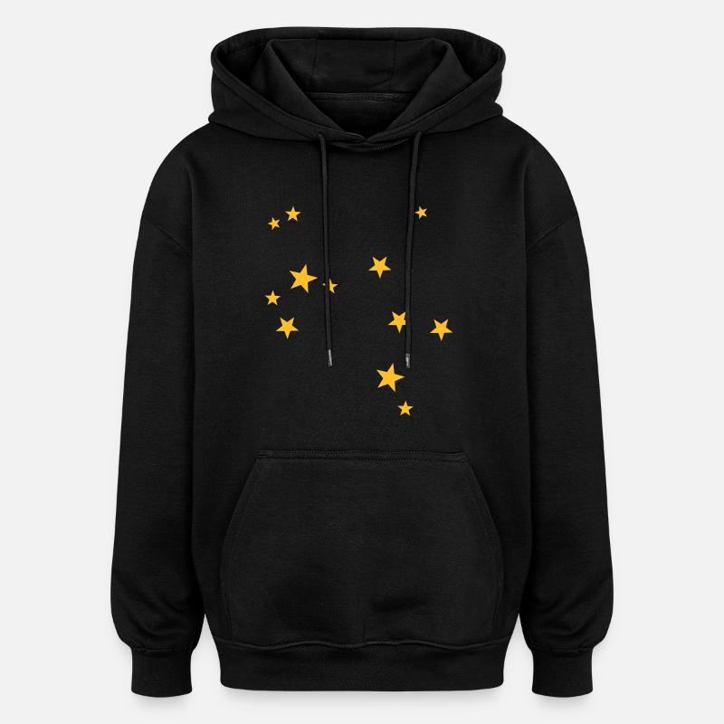 Sagittarius starsign - Oversized Unisex Hoodie - black