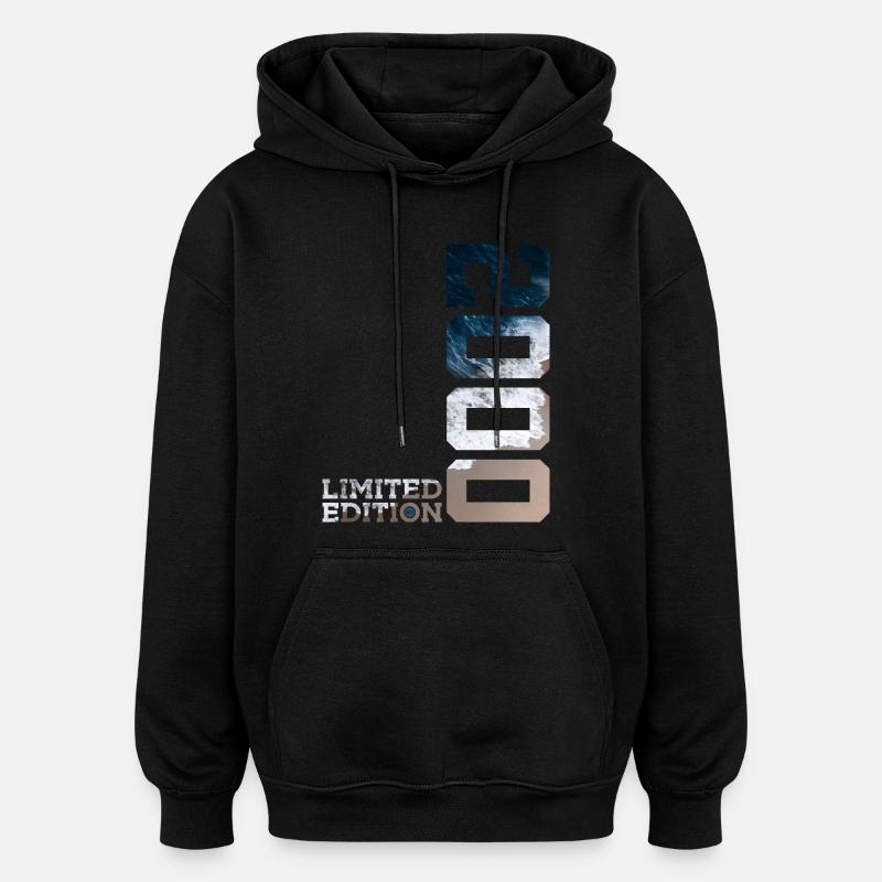 26E ÉDITION LIMITÉE ANNIVERSAIRE 2000 - Sweat à capuche oversize unisexe - noir