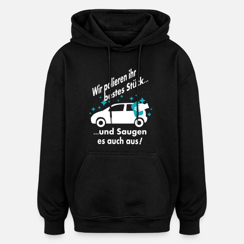 Car Laundry - Oversized Unisex Hoodie - black