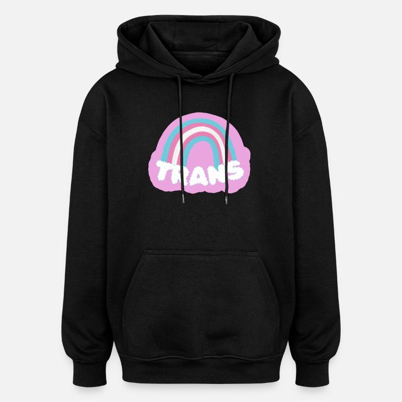 Transgenre - Sweat à capuche oversize unisexe - noir
