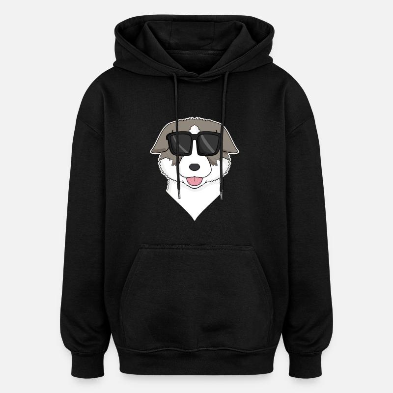 Bangkaew thaïlandais - Sweat à capuche oversize unisexe - noir