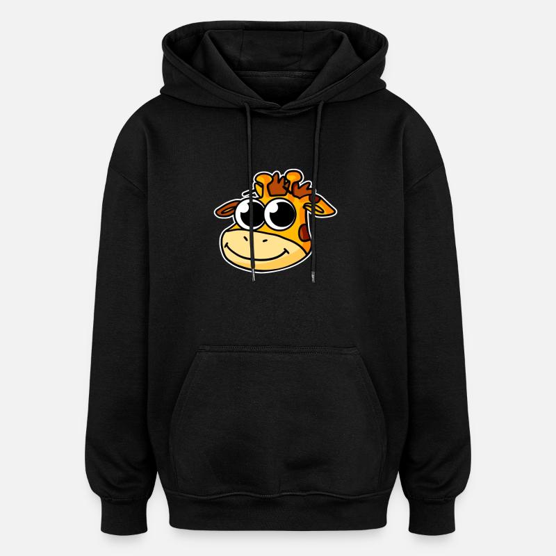 Giraffe - Oversized Unisex Hoodie - black