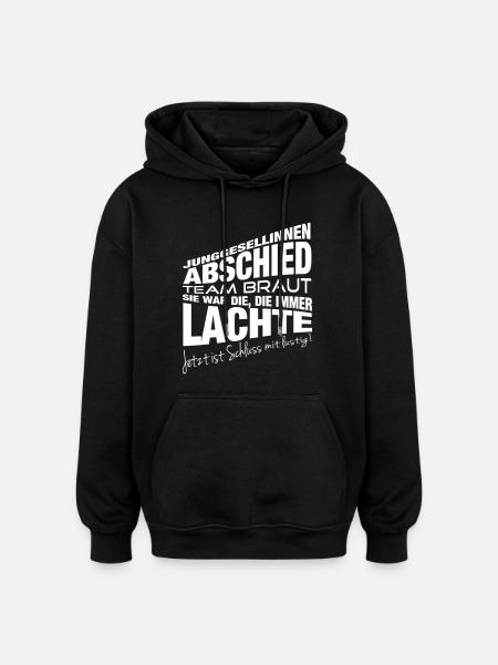 Die, die immer lachte - Oversized Unisex Hoodie - Schwarz