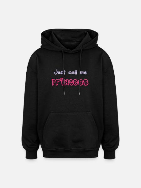 Princess - Oversized Unisex Hoodie - black
