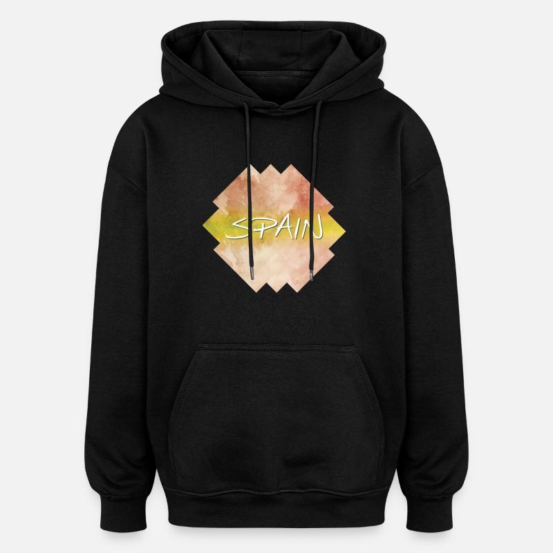 Spain - Spain - Oversized Unisex Hoodie - black