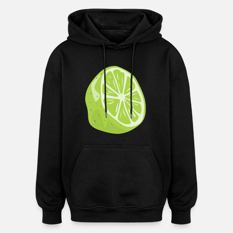 LIME sont les meilleurs - Sweat à capuche oversize unisexe - noir
