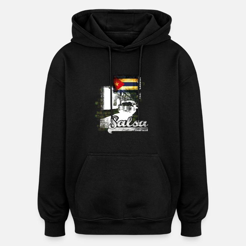 kl_salsa12 - Oversized Unisex Hoodie - black