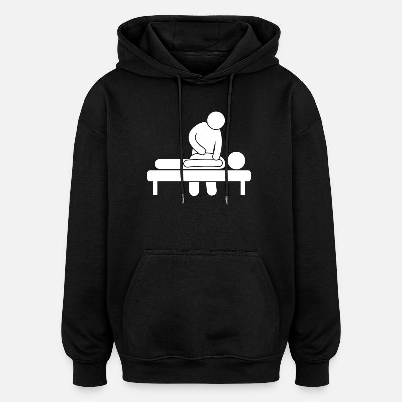 Physiothérapeute kinésithérape - Sweat à capuche oversize unisexe - noir