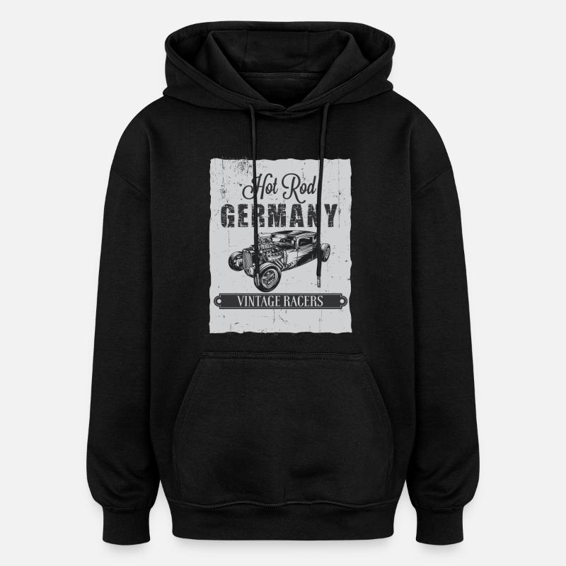 Hotrod Allemagne - Sweat à capuche oversize unisexe - noir