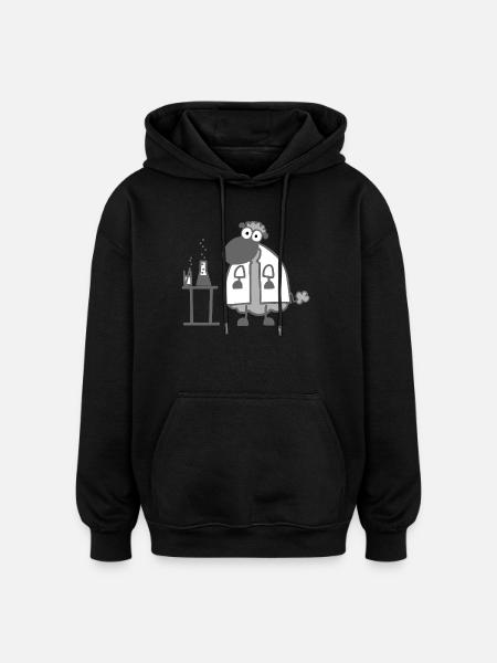 Laboratory sheep - Oversized Unisex Hoodie - black
