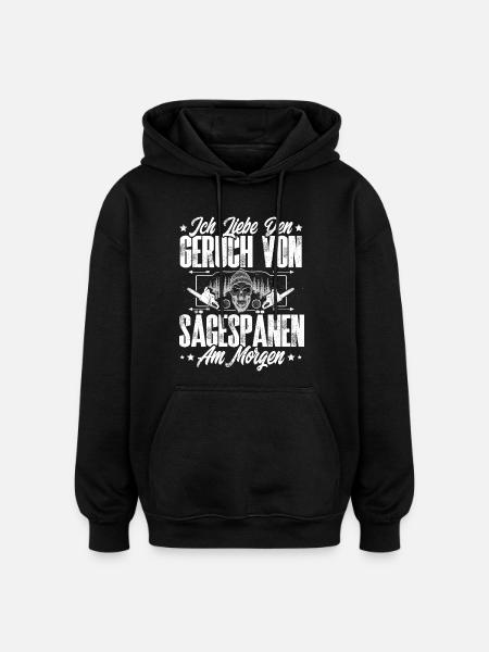 Holzfäller - Oversized Unisex Hoodie - Schwarz