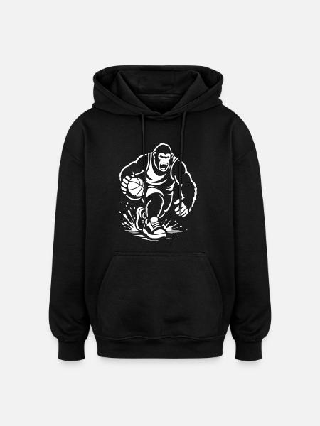 Domination sauvage de la Cour - Sweat à capuche oversize unisexe - noir