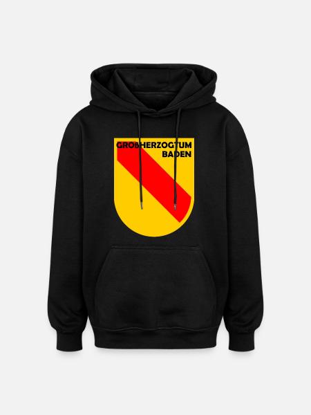 Heraldik Schild Baden Emblem - Oversized Unisex Hoodie - Schwarz
