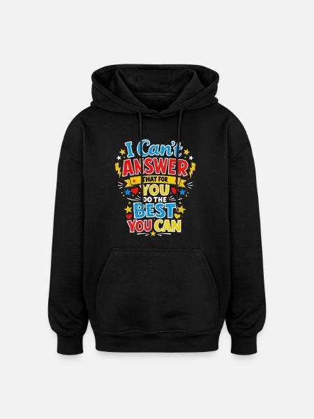 Teacher Motivation School Teacher Exam Gift - Oversized Unisex Hoodie - black