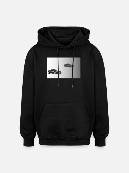Auto - Oversized Unisex Hoodie - Schwarz