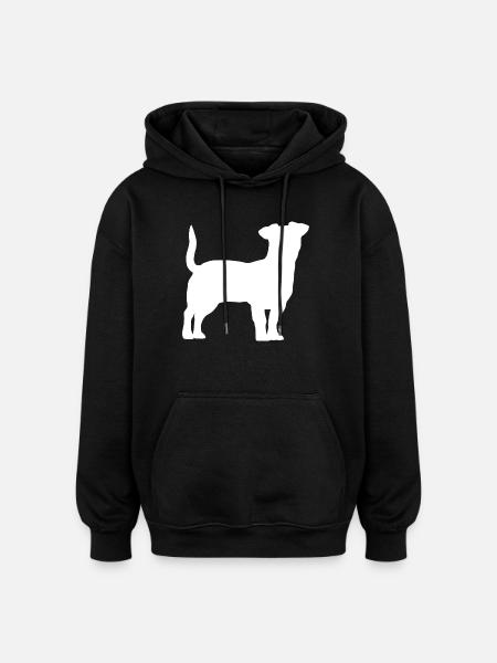 Jack Russell Terrier - Oversized Unisex Hoodie - black
