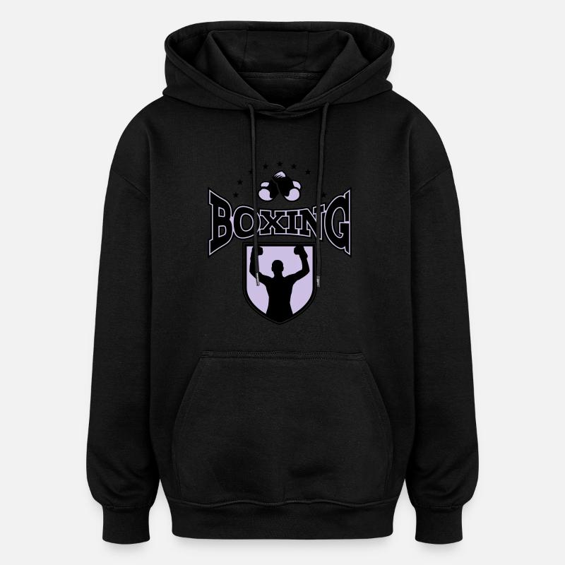 boxing - Oversized Unisex Hoodie - black