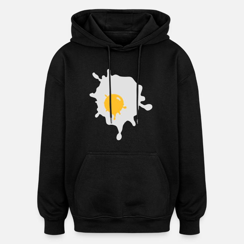 Ein Spiegelei - V2 - Oversized Unisex Hoodie - Schwarz