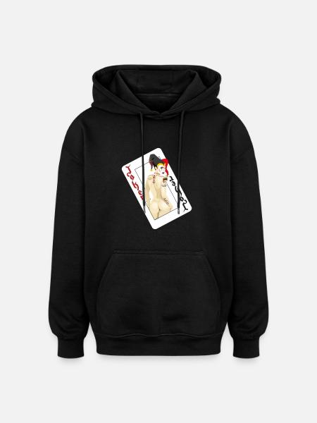 Joker (deck) - Casino Series - Oversized Unisex Hoodie - black