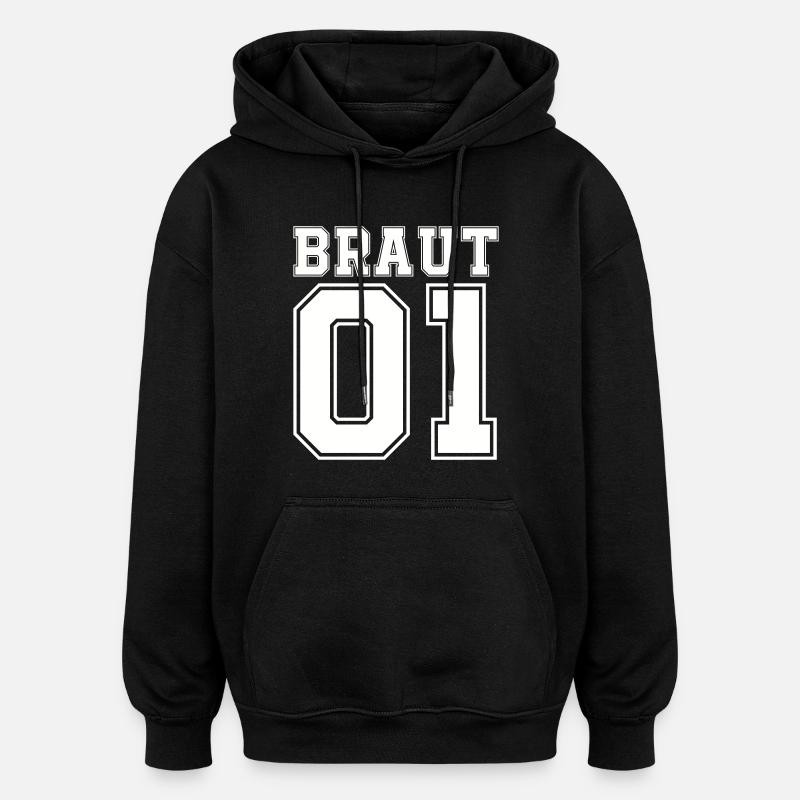 braut 01 - Oversized Unisex Hoodie - Schwarz