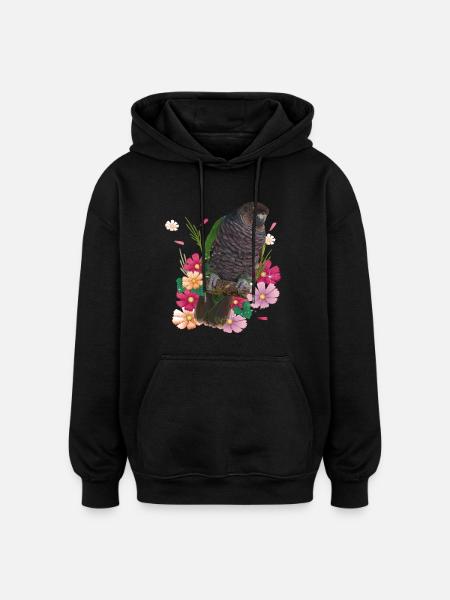 Der kaiserliche Papagei - Oversized Unisex Hoodie - Schwarz