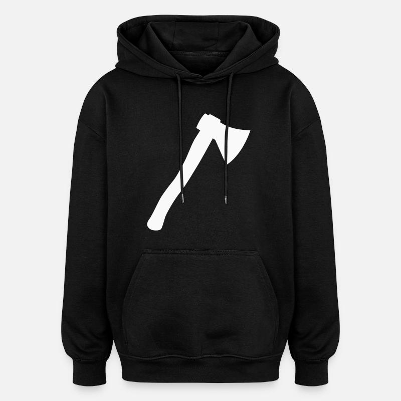 axe - Oversized Unisex Hoodie - black
