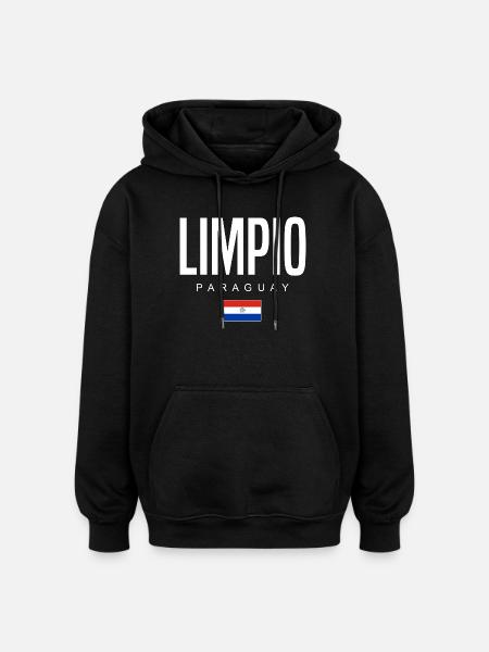 Limpio Paraguay Paraguayer - Oversized Unisex Hoodie - Schwarz