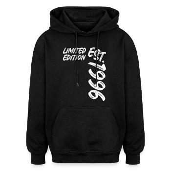 Limited Edition Est. 1996 - Oversized Unisex Hoodie - Schwarz - Vorne - Noah (186cm)