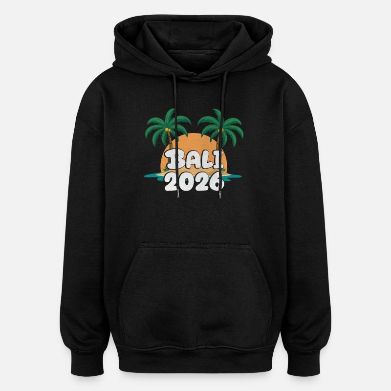 Bali 2026 - Oversized Unisex Hoodie - Schwarz