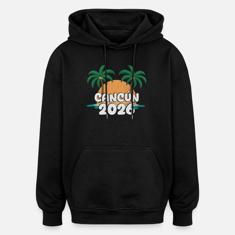 Cancun 2026 - Oversized Unisex Hoodie - Schwarz