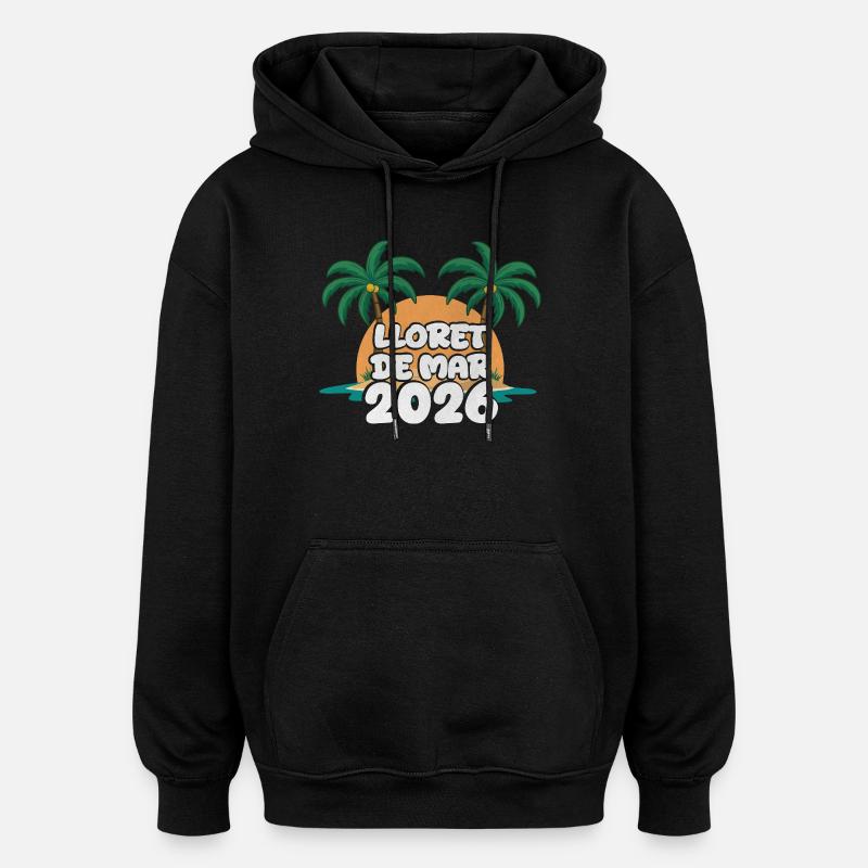 Lloret De Mar 2026 - Oversized Unisex Hoodie - Schwarz