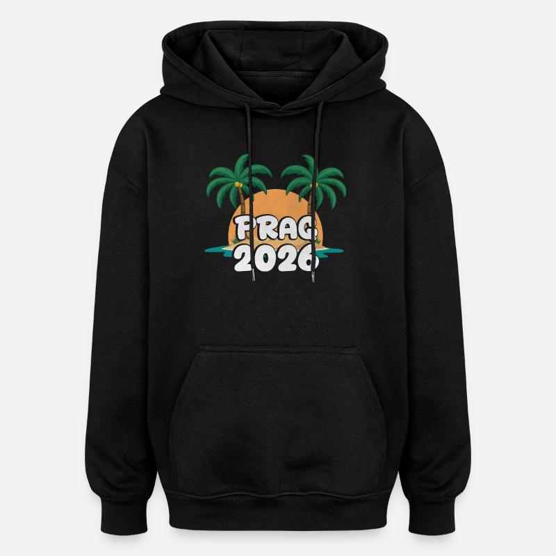 Prague 2026 - Oversized Unisex Hoodie - black