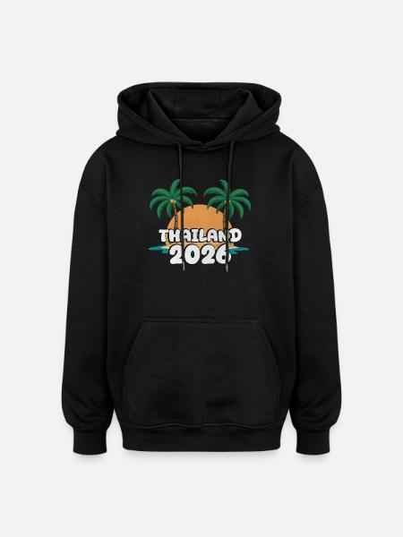 Thailand 2026 - Oversized Unisex Hoodie - black