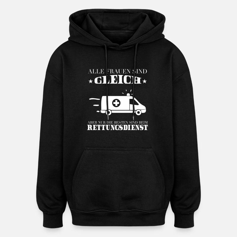 Rescue Service-shirt Meilleur - Sweat à capuche oversize unisexe - noir
