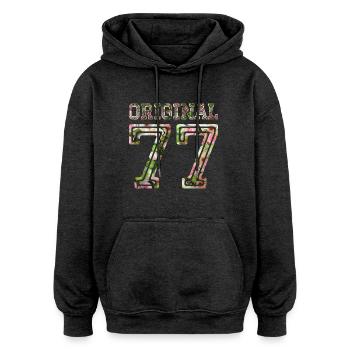 1977 - Oversized Unisex Hoodie - Anthrazit - Vorne - Noah (186cm)