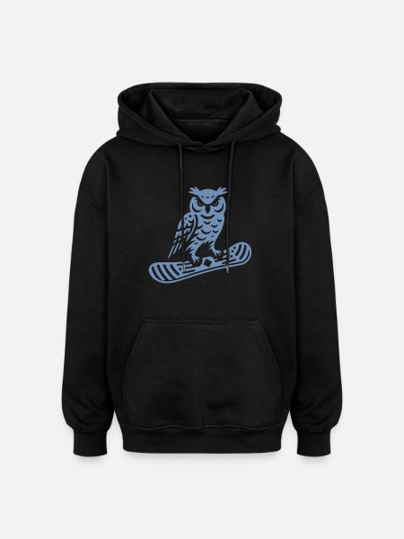 Minimalist Design: - Oversized Unisex Hoodie - black