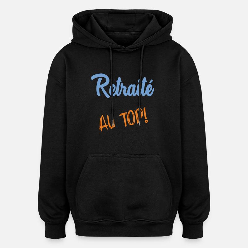 RUHESTAND - Oversized Unisex Hoodie - Schwarz