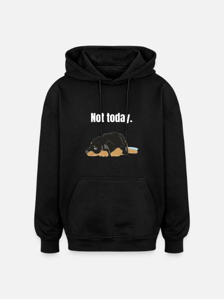 Rottweiler gift - Oversized Unisex Hoodie - black
