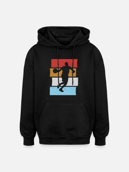 Basketteur Basketteur Sunset - Sweat à capuche oversize unisexe - noir