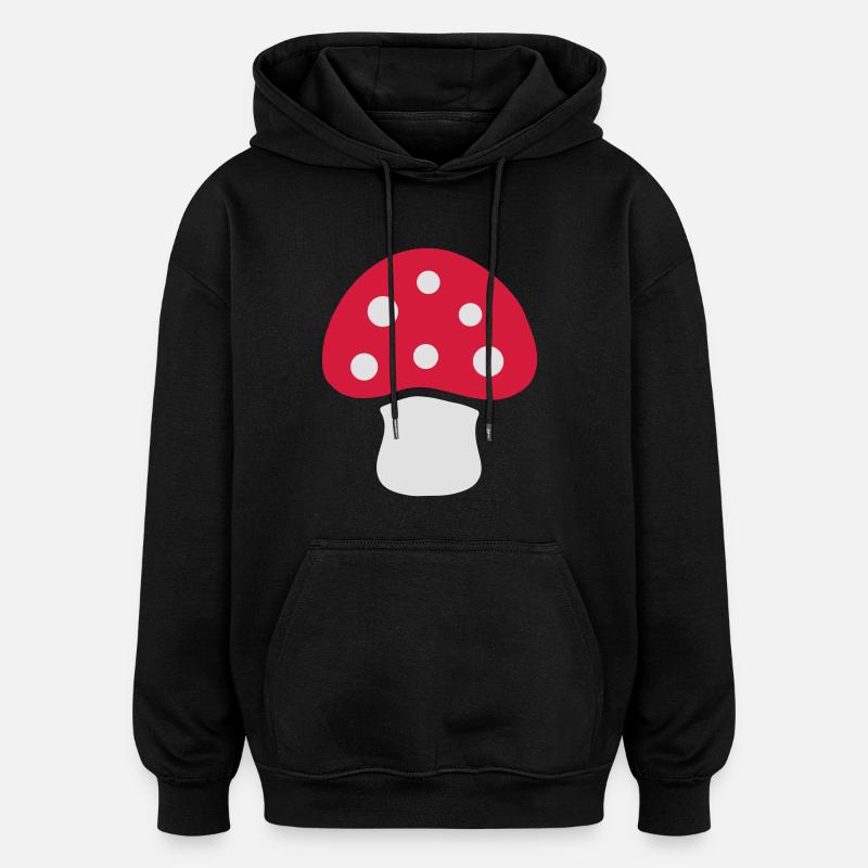 Toadstool - Oversized Unisex Hoodie - black