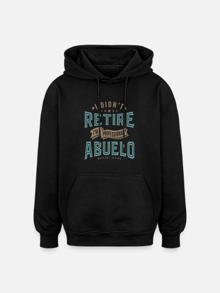 Professional Abuelo - Oversized Unisex Hoodie - black